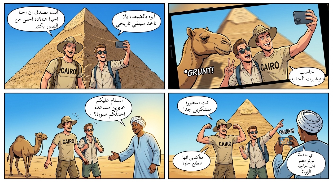 Cleo Lingo Comic #1: Visiting The Pyramids - Cleo Lingo